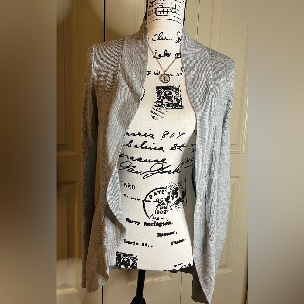 a. new. day. Cozy, Light Heather Gray Open Cardigan - NWOT